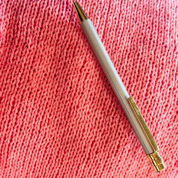 Cartier Santos BALLPOINT PEN F227815 Steel color lacquer gold plated Japan - Picture 10 of 16